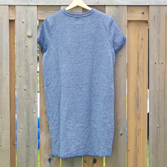 ROOTS Canada Women's Sweater Dress Size Small Short Sleeve Navy Blue - Picture 4 of 8